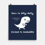 Dino Run-None-Matte-Poster-damglynn