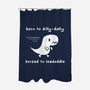 Dino Run-None-Polyester-Shower Curtain-damglynn