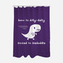 Dino Run-None-Polyester-Shower Curtain-damglynn