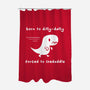 Dino Run-None-Polyester-Shower Curtain-damglynn