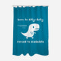 Dino Run-None-Polyester-Shower Curtain-damglynn