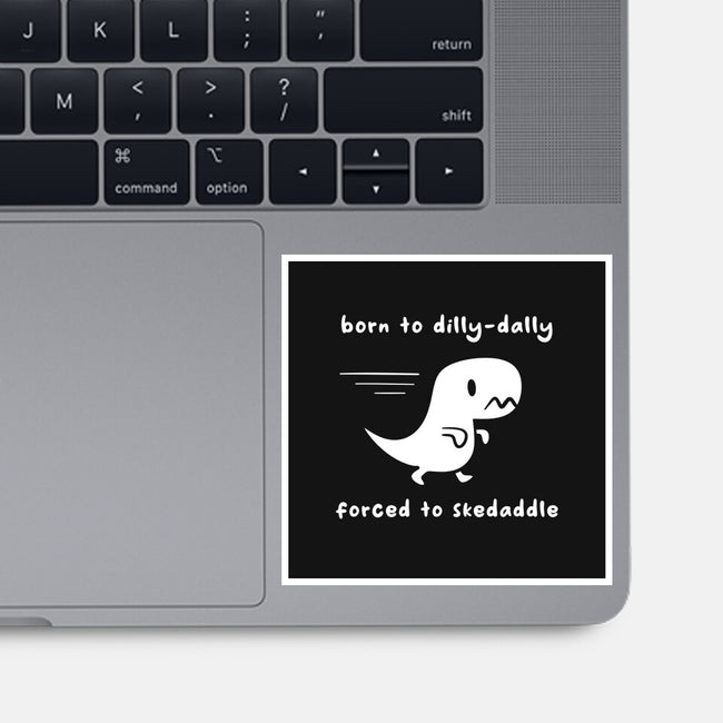 Dino Run-None-Glossy-Sticker-damglynn