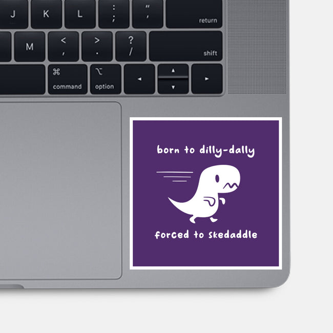 Dino Run-None-Glossy-Sticker-damglynn
