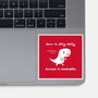 Dino Run-None-Glossy-Sticker-damglynn