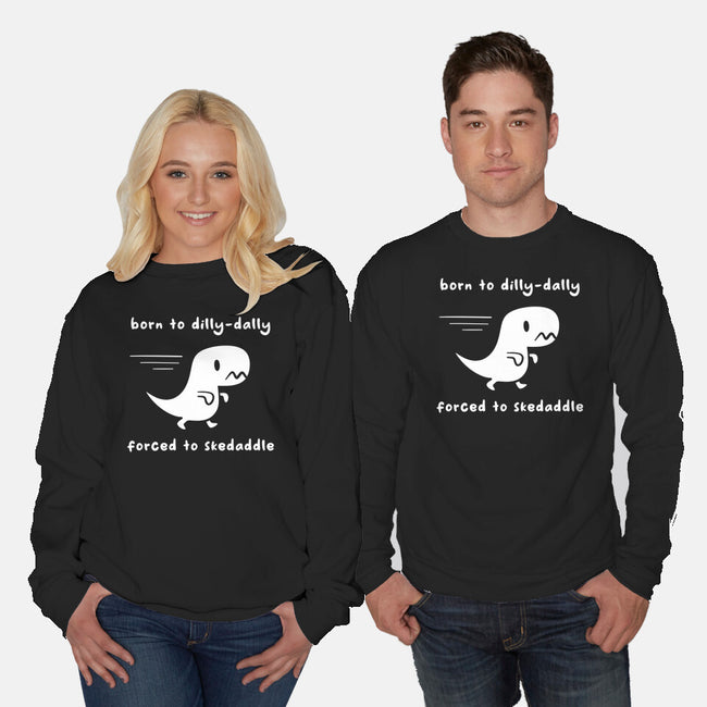 Dino Run-Unisex-Crew Neck-Sweatshirt-damglynn