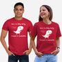 Dino Run-Unisex-Basic-Tee-damglynn