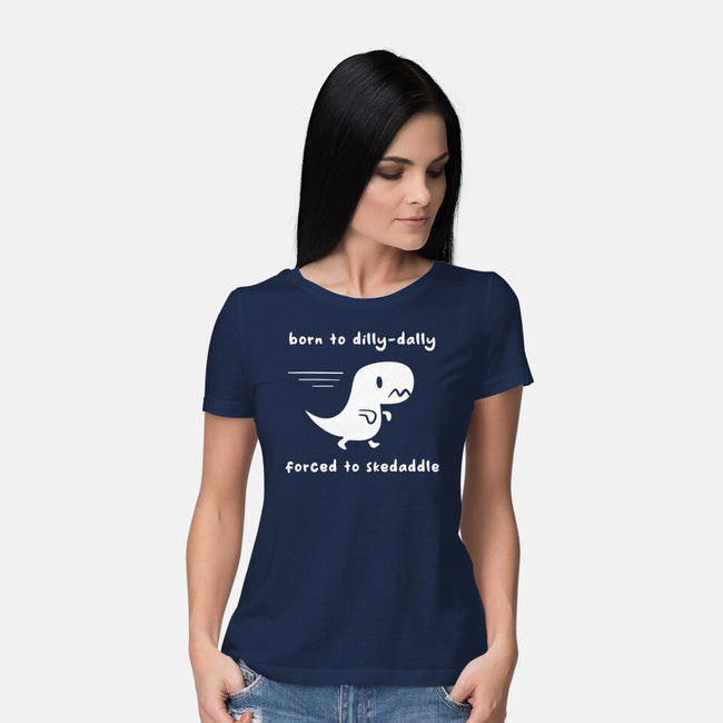 Dino Run-Womens-Basic-Tee-damglynn
