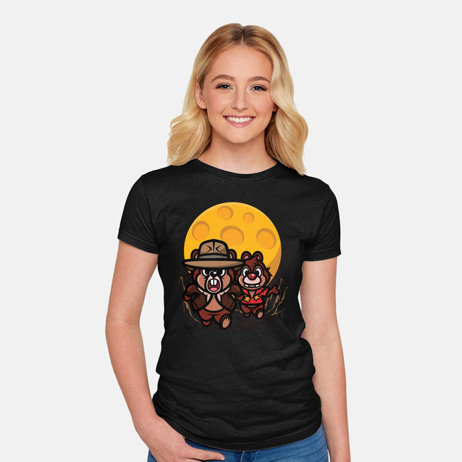 Raiders Of The Lost Cheese-Womens-Fitted-Tee-jrberger