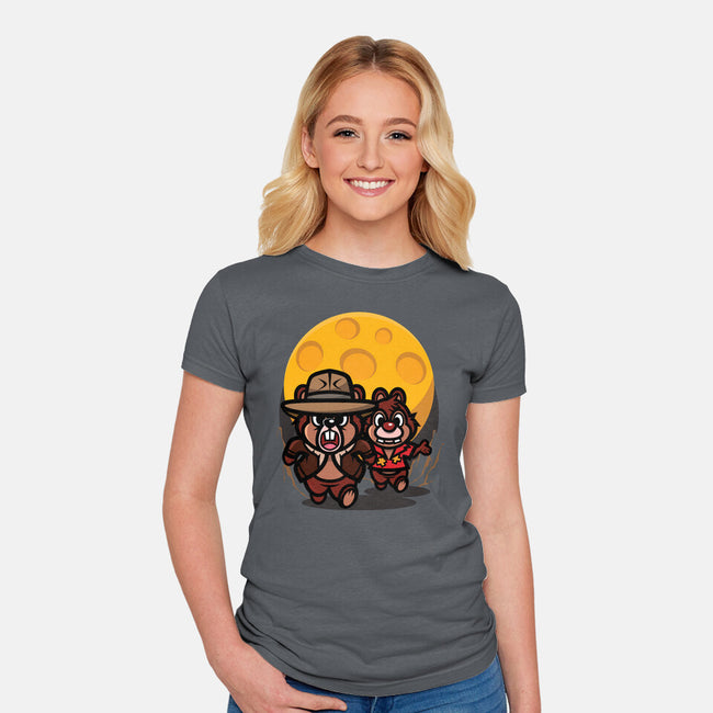 Raiders Of The Lost Cheese-Womens-Fitted-Tee-jrberger