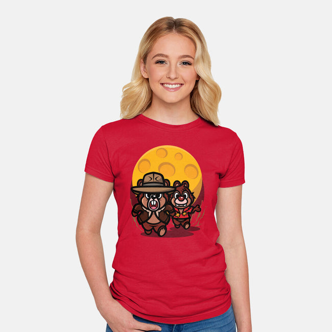 Raiders Of The Lost Cheese-Womens-Fitted-Tee-jrberger