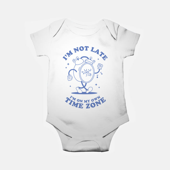 I'm On My Own Time Zone-Baby-Basic-Onesie-brunopires