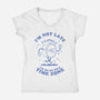 I'm On My Own Time Zone-Womens-V-Neck-Tee-brunopires