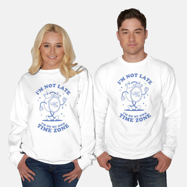 I'm On My Own Time Zone-Unisex-Crew Neck-Sweatshirt-brunopires