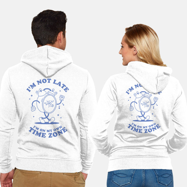 I'm On My Own Time Zone-Unisex-Zip-Up-Sweatshirt-brunopires