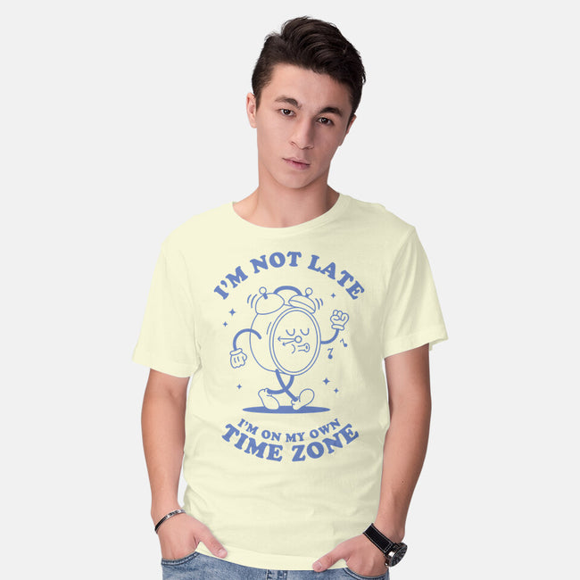 I'm On My Own Time Zone-Mens-Basic-Tee-brunopires