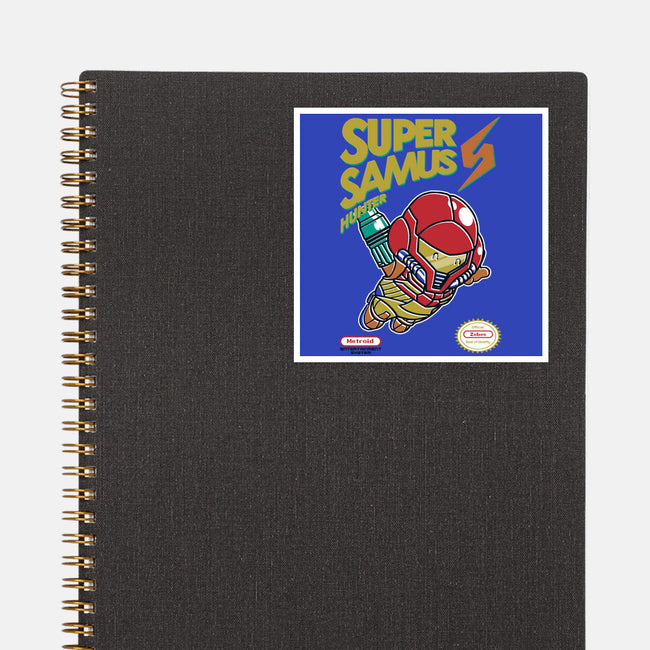 Super Samus Hunter-None-Glossy-Sticker-Arinesart
