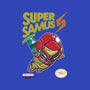 Super Samus Hunter-Womens-V-Neck-Tee-Arinesart
