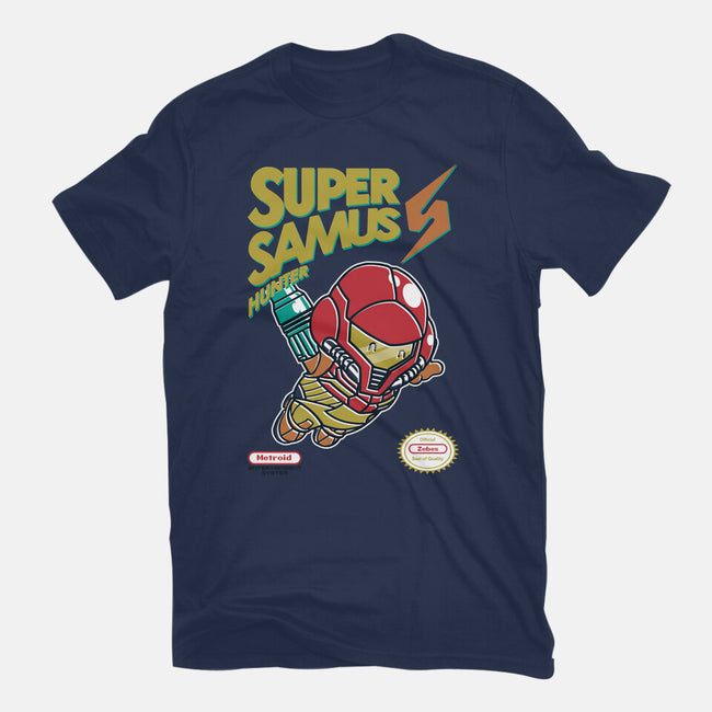 Super Samus Hunter-Mens-Basic-Tee-Arinesart
