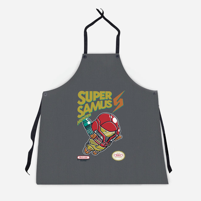 Super Samus Hunter-Unisex-Kitchen-Apron-Arinesart