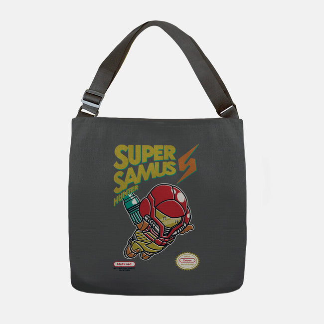 Super Samus Hunter-None-Adjustable Tote-Bag-Arinesart