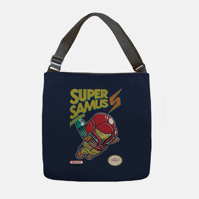 Super Samus Hunter-None-Adjustable Tote-Bag-Arinesart
