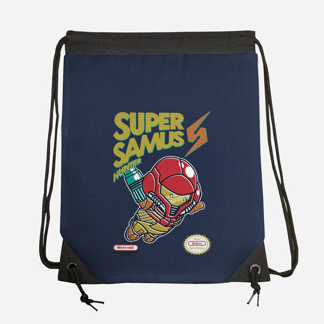 Super Samus Hunter-None-Drawstring-Bag-Arinesart