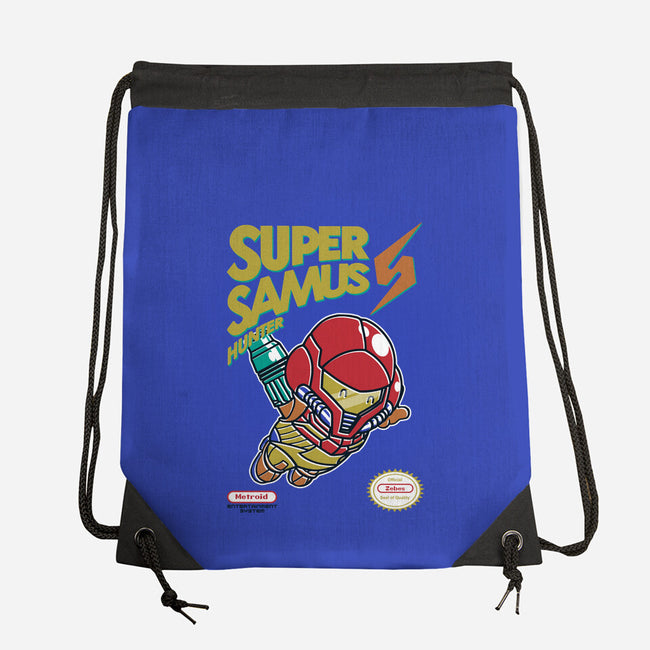 Super Samus Hunter-None-Drawstring-Bag-Arinesart