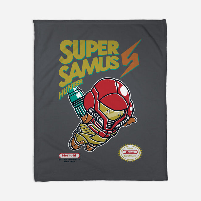 Super Samus Hunter-None-Fleece-Blanket-Arinesart