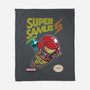 Super Samus Hunter-None-Fleece-Blanket-Arinesart