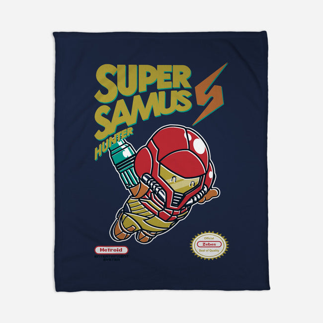 Super Samus Hunter-None-Fleece-Blanket-Arinesart