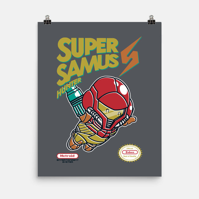 Super Samus Hunter-None-Matte-Poster-Arinesart