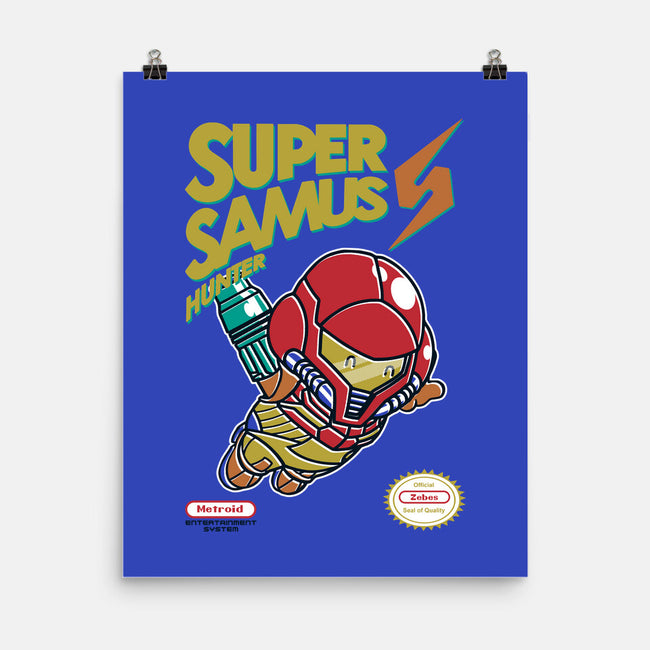 Super Samus Hunter-None-Matte-Poster-Arinesart