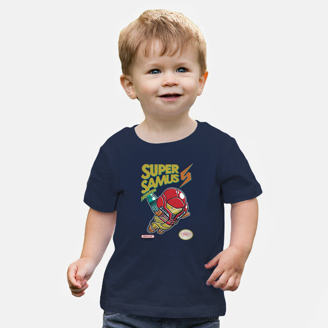 Super Samus Hunter-Baby-Basic-Tee-Arinesart
