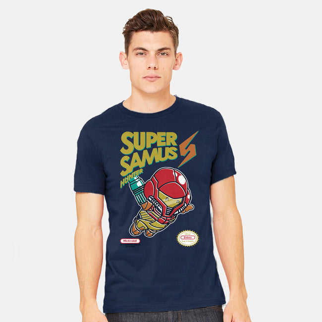 Super Samus Hunter-Mens-Heavyweight-Tee-Arinesart