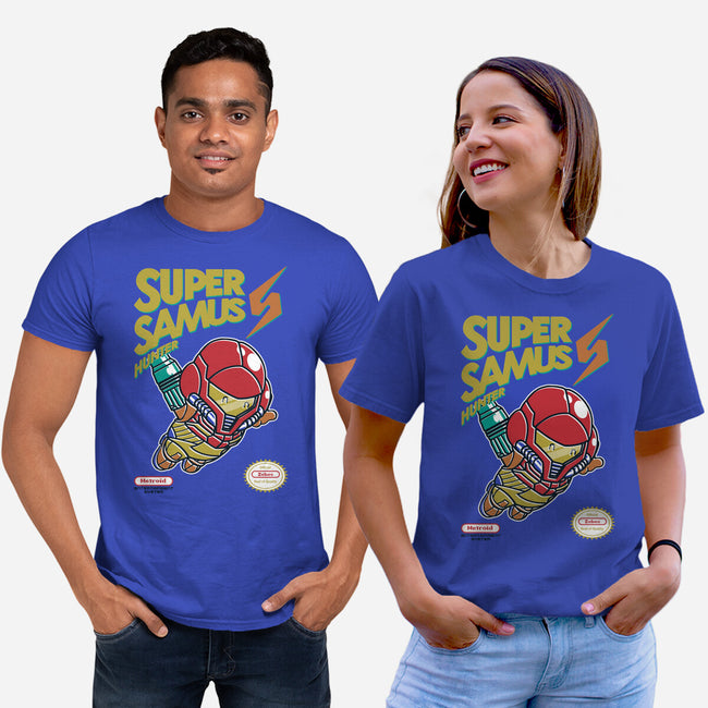 Super Samus Hunter-Unisex-Basic-Tee-Arinesart