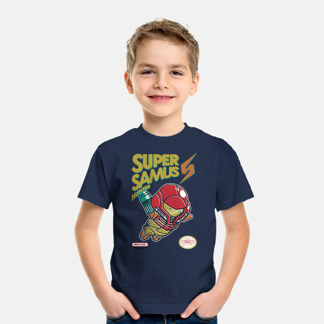 Super Samus Hunter-Youth-Basic-Tee-Arinesart