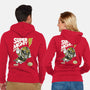 Super Mighty Warrior-Unisex-Zip-Up-Sweatshirt-Arinesart