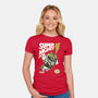 Super Mighty Warrior-Womens-Fitted-Tee-Arinesart