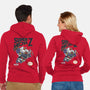 Super Mecha Z-Unisex-Zip-Up-Sweatshirt-Arinesart