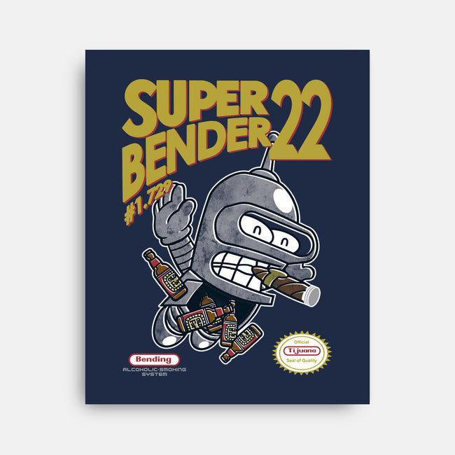 Super Bender 22-None-Stretched-Canvas-Arinesart