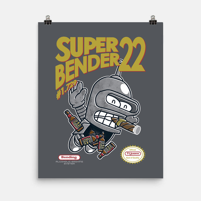 Super Bender 22-None-Matte-Poster-Arinesart