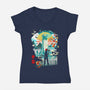 Song Of Vi-Womens-V-Neck-Tee-Arinesart