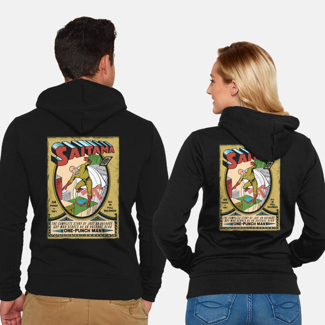 Just Your Average Hero-Unisex-Zip-Up-Sweatshirt-Arinesart