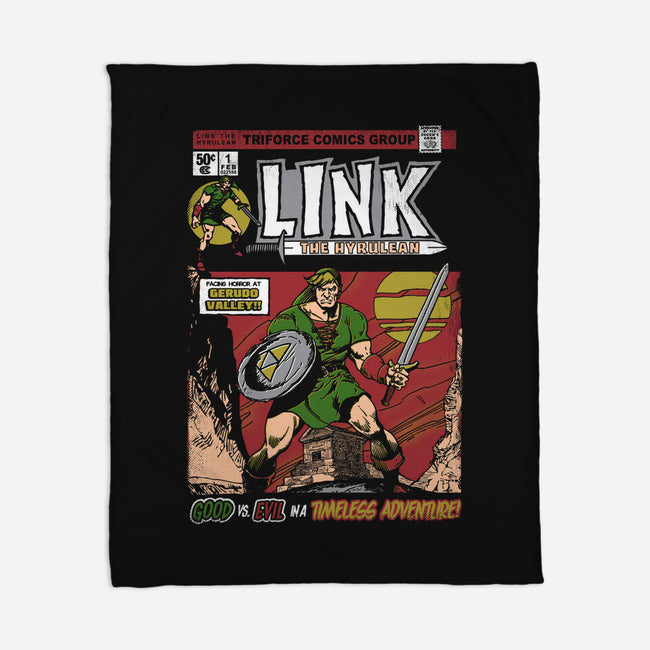 Link The Hyrulean-None-Fleece-Blanket-Arinesart
