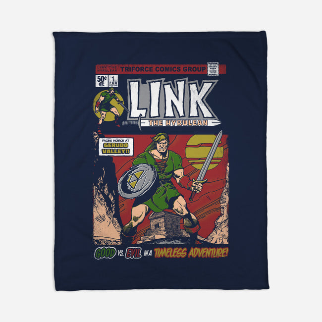 Link The Hyrulean-None-Fleece-Blanket-Arinesart