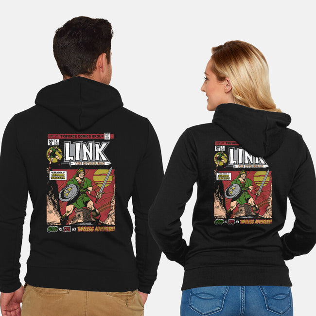 Link The Hyrulean-Unisex-Zip-Up-Sweatshirt-Arinesart