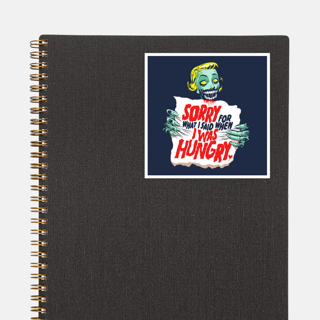 Sorry Zombie-None-Glossy-Sticker-butcherbilly
