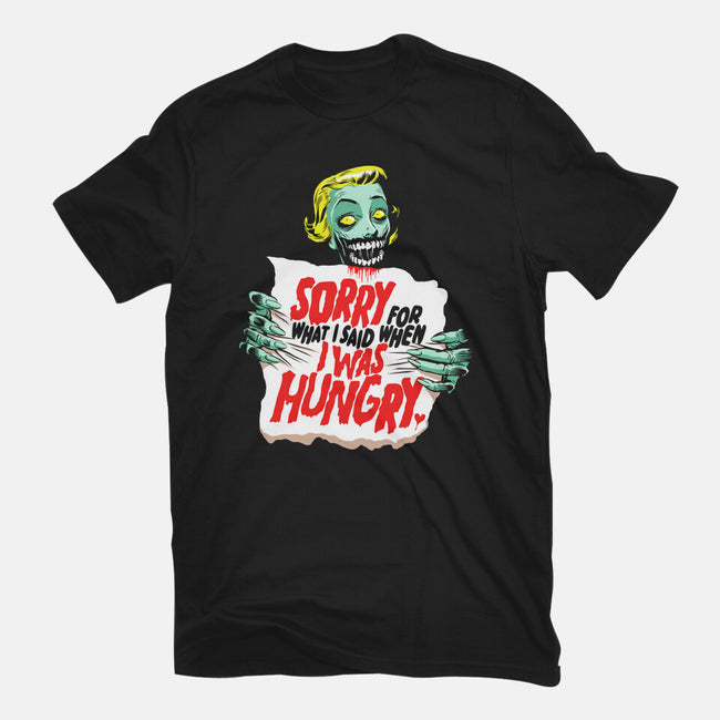 Sorry Zombie-Womens-Fitted-Tee-butcherbilly
