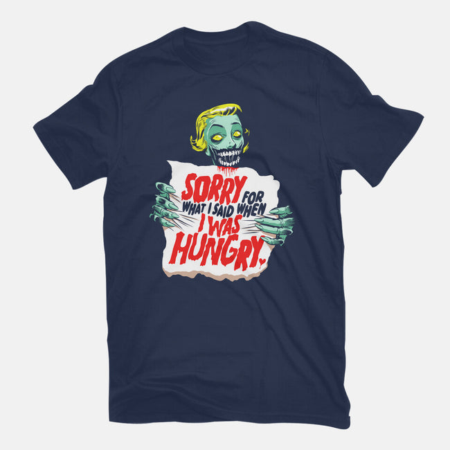 Sorry Zombie-Womens-Fitted-Tee-butcherbilly