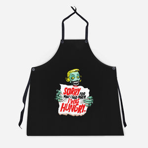 Sorry Zombie-Unisex-Kitchen-Apron-butcherbilly